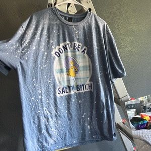 Fun bleached Morton Salt girl tshirt 2XL